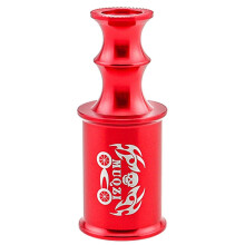 (Red pirate, One size) Front Lamp Holder Bike Light Tube Sleeve Bicycle Wheel Axle Bicycle Hub Wheel Light Mount Multi-color Optional