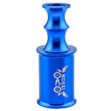 (Blue wings, One size) Front Lamp Holder Bike Light Tube Sleeve Bicycle Wheel Axle Bicycle Hub Wheel Light Mount Multi-color Optional