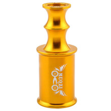 (Golden wings, One size) Front Lamp Holder Bike Light Tube Sleeve Bicycle Wheel Axle Bicycle Hub Wheel Light Mount Multi-color Optional