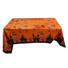 (L, One size) Pumpkin Tablecloth Halloween Tablecloth Eye-catching Horrible Washable Waterproof Stain-resistant Decoration Rectangular Halloween Blood Handprints Ta