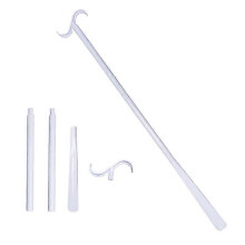 (white, One size) Dressing Rod Stick Dressing Aid Rod With Shoe Horn With Sock Removal Tool Extend Multi-color Optional