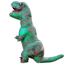 (Adult 150-195cm, green) Hot Inflatable Dinosaur Costumes Suit Dress T-rex Anime Party Cosplay Carnival Halloween Costume For Man Woman Adult Kids Stcyv