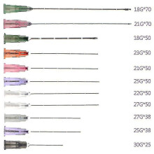 (BC 30G 25mm 20PCS) 20pcs/bag Hypodermic 19g 23g 25g 27g 50mm Canula Micro Blunt Tip Cannula With Filter