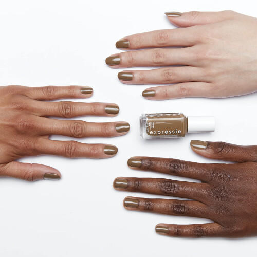 essie essie expressie Vegan Βερνίκι Νυχιών Γρήγορης Στεγνώματος, Don't Be Latte, Μεσαίος Καφέ, 0.33 Οζ 1