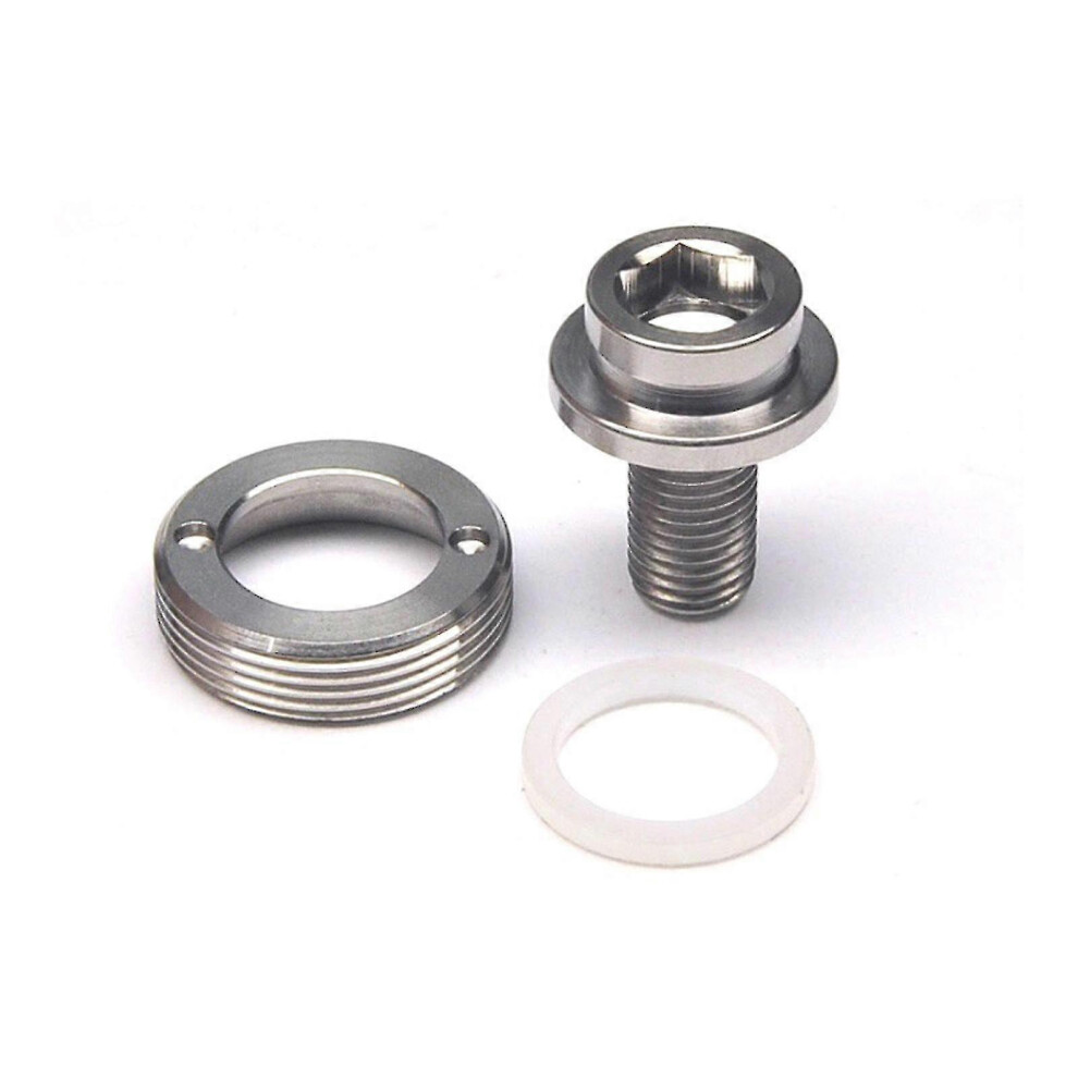 (Titanium, One Size) M8x15mm Screw Set Titanium Bolt Bike Crank Cap Screw Square Taper Bottom Bracke Multi-Color Optional 6910052161106
