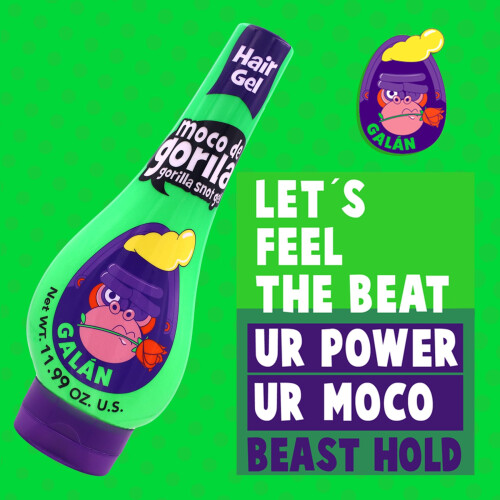 Gorilla Snot Gel Galan, Επαναστατεί με Νερό, Μακροχρόνια Στήριξη, 3 Πακέτο 11.99 Oz 2