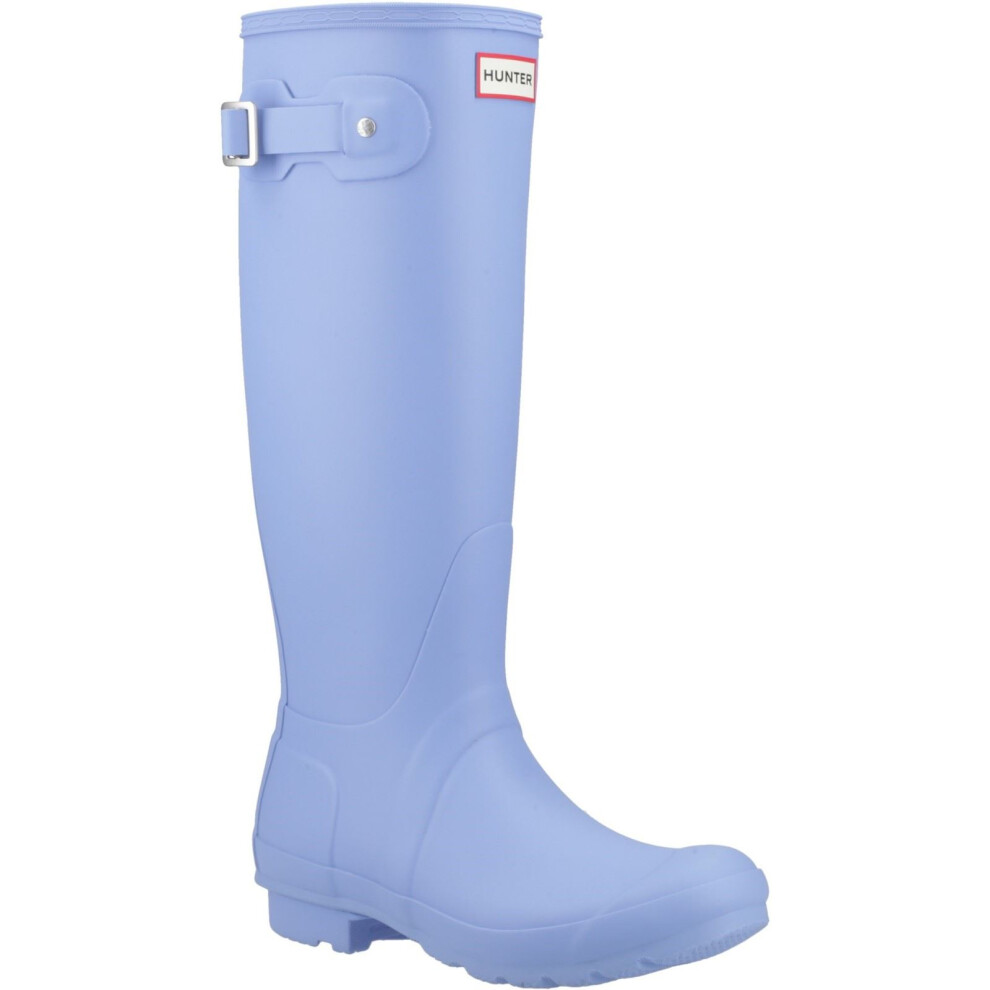 (Blue, 7 (Adults')) Hunter Original Tall Rubber Women's Sea Blue Wellington Boots