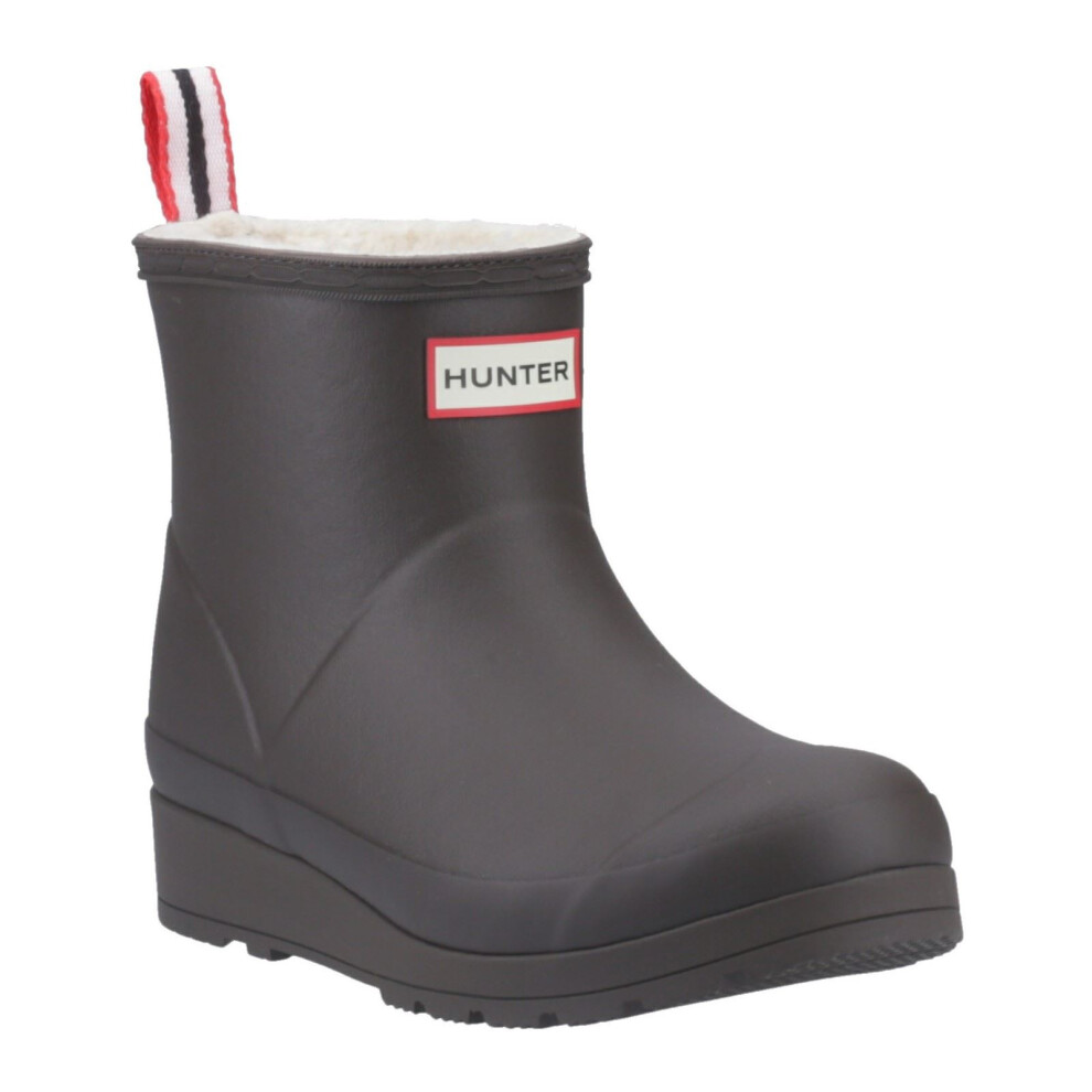 (Brown, 7 (Adults')) Hunter Play Short Rubber Women's Chocolate Brown Wellington Boots