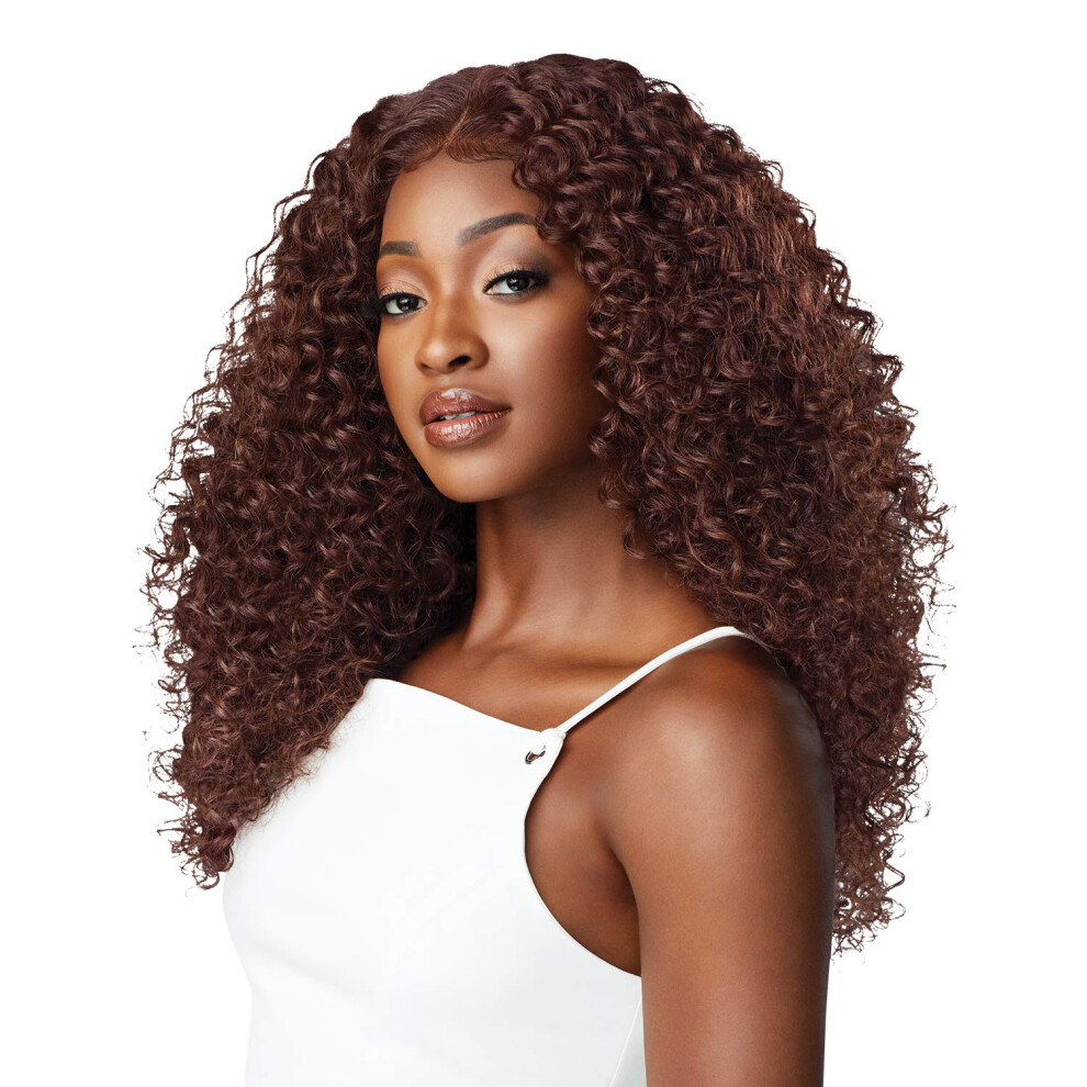 Buiten Speel Unisex Outre Lace Front Wig - Perfect Hair Line 13X6 - Dominica (Crmsod)