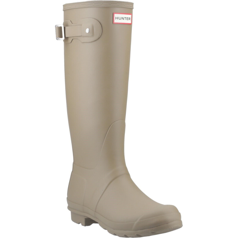 (Silver, 8 (Adults')) Hunter Original Tall Rubber Women's Kettle Wellington Boots