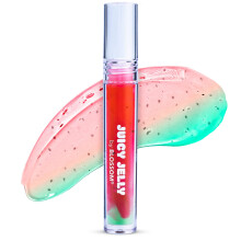 Óleo Labial Hidratante Juicy Jelly Sabor Fruta com Aplicador, 0.09 fl oz, Melancia