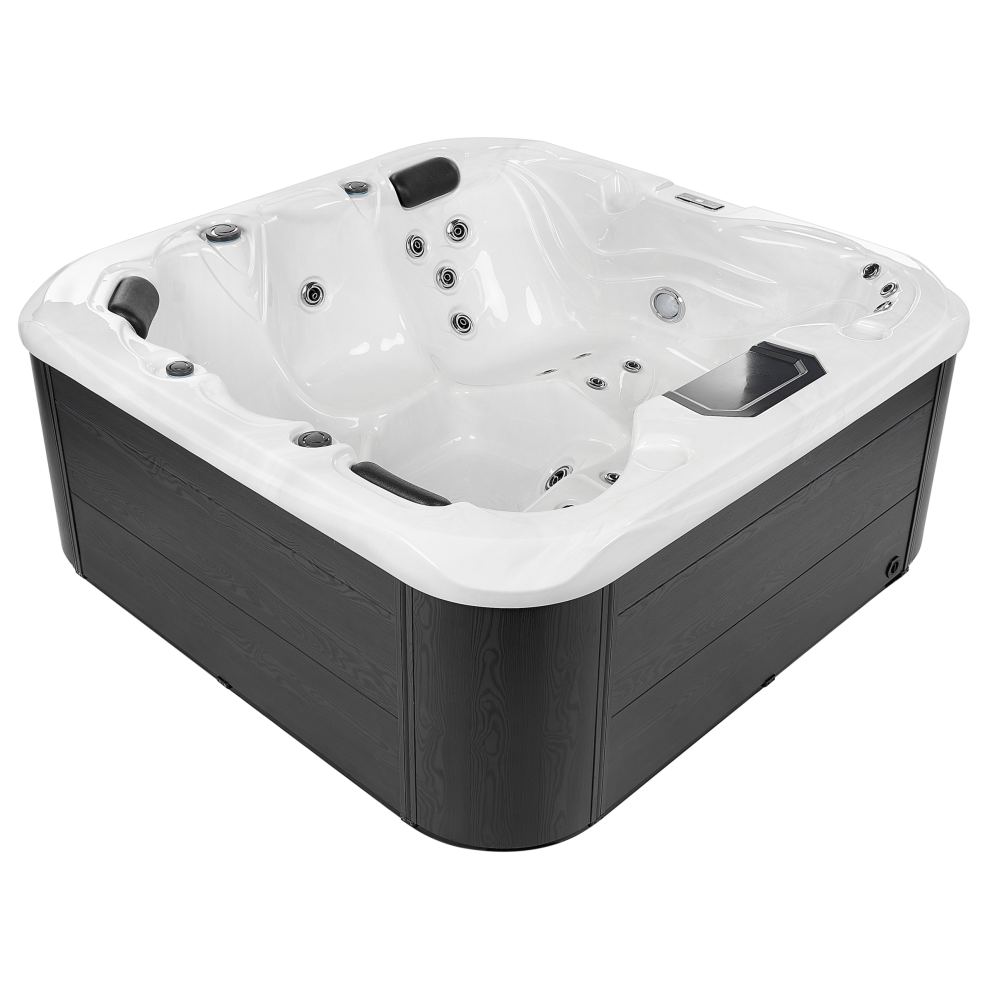 Outdoor Hot Tub with LED LASTARRIA White