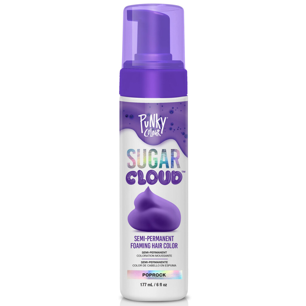 Punky Sugar Cloud  Semi-Permanent Foaming Hair Color  Poprock  6 fl oz.