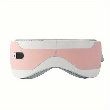 (pink) Eye massager hot compress vibration eye massager eye massager bluetooth eye protection device
