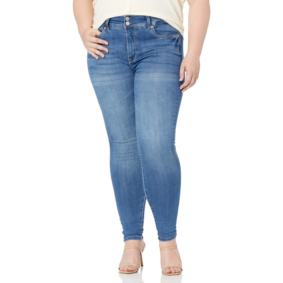 Jean Insta Soft Juniors taille mi-haute ultra skinny pour femmes WallFlower (Stan)