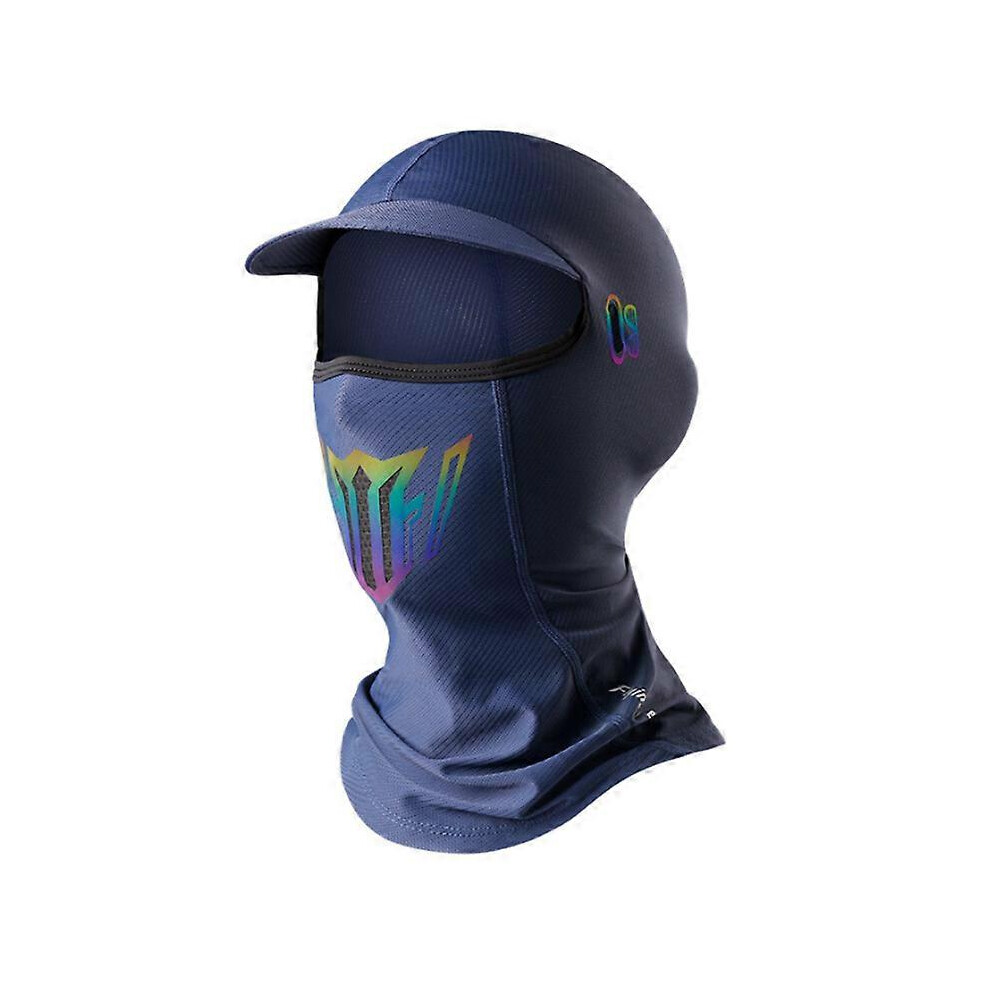 (blue) Fashionable Uv Sunscreen Cooling Face Mask Cap Breathable Outdoor CYCLING MOTORBIKE-image-OPC-PG5YZYW-NEW