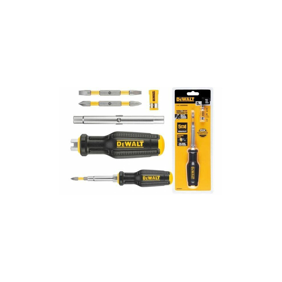 Dewalt Dwht66569-0 Full Fit 6-Way Multi-Bit Screwdriver Dht066569