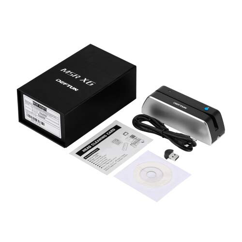 NEW Bluetooth MSRX6(BT) Magstripe Encoder Credit Card Reader Writer Swipe MSR206 MSR605 MSR606 MSRX6 2