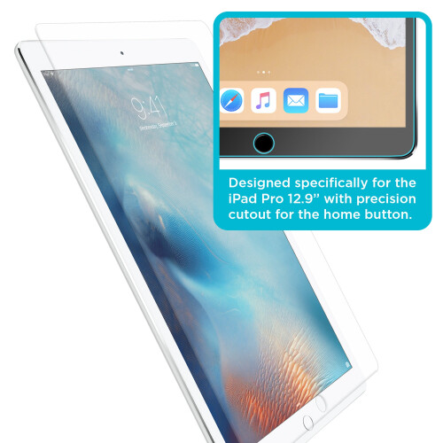 Tech Armor Ballistic Glass Screen Protector designet til Apple iPad Pro 12,9 tommer (2015 og 2017) 1 Pack 2