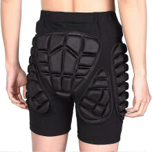 (M) Hip Butt Protection Shorts Eva Paded Guard Short Pants For Ski Outdoor Ice Skating Snowboard