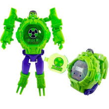 (C, One size) Superhero Creative Robot Transformer Kids Watch Digital Wrist Watches Easy Read Cartoon Wrist Toy Gifts Multi-color Optional