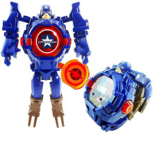 (D, One size) Superhero Creative Robot Transformer Kids Watch Digital Wrist Watches Easy Read Cartoon Wrist Toy Gifts Multi-color Optional