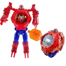 (B, One size) Superhero Creative Robot Transformer Kids Watch Digital Wrist Watches Easy Read Cartoon Wrist Toy Gifts Multi-color Optional