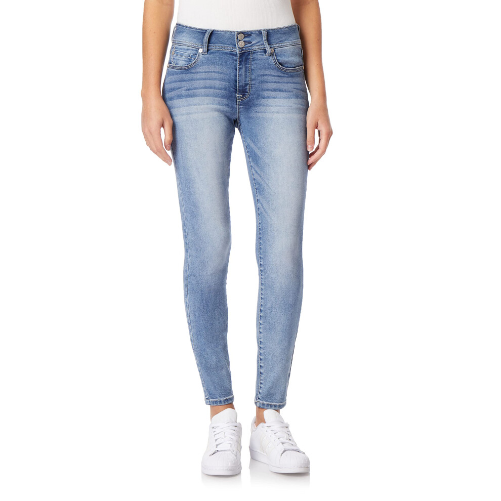 Jean Insta Soft Juniors taille mi-haute ultra skinny pour femmes WallFlower (Stan)
