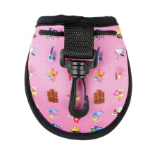 (Pink, One size) Small Golfs Ball Bag Holder with Hook Drawstring Small Storage Bag Gift for Golfers Multi-color Optional
