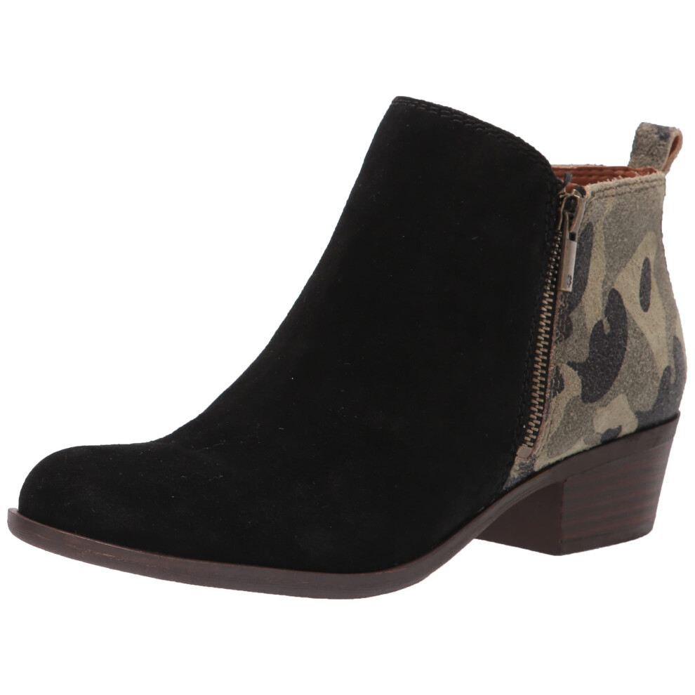 Lucky Brand Womens Basel Ankle Boot Blackcamo 7