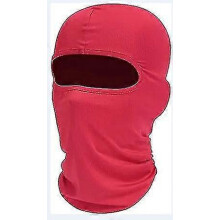 (Red, One size) Ski Mask Cycling Headgear For Men Full Face Mask Balaclava Black Ski Masks Covering Neck Gaiter Multi-color Optional