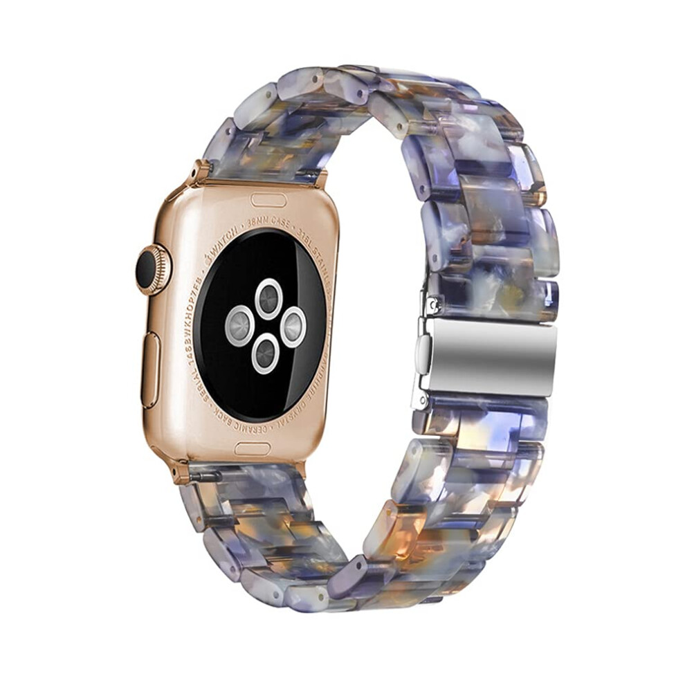 Hopo Kompatibel Mit Apple Watch Band 38 Mm 40 Mm 42 Mm 44 Mm Ersatz Fr Iwatch Serie 5/4/3/2/1/Se Modische Schwarze Edelstahl-Schnalle Verstellbar 728301446685