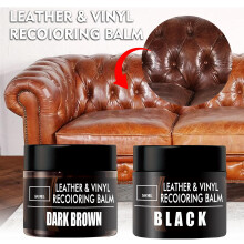 (black) Leather Recoloring Balm, Leather Scratch Repair, Leather Color Restorer, Leather Dye, Leather Paint For Sofa, Couch, Car Seat, Coat