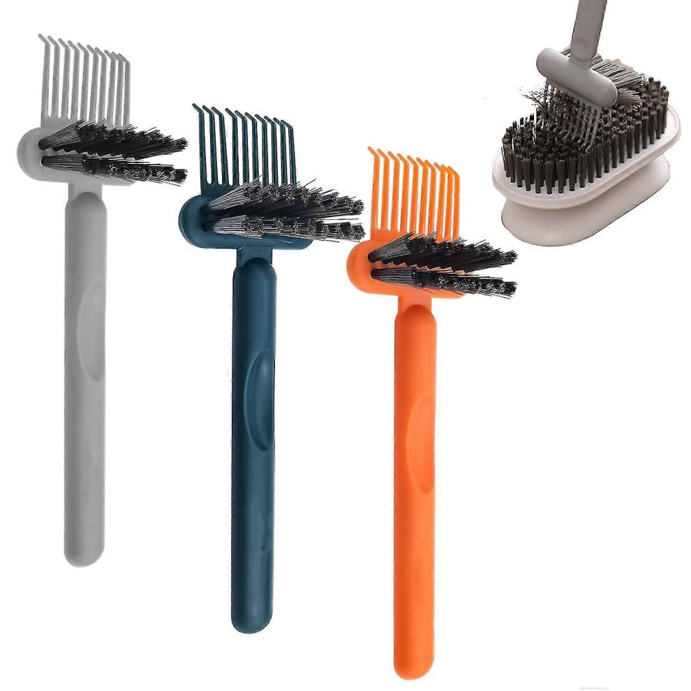 3pcs Hair Brush Cleaning Tool, Hair Brush Remover Rake, 2-in-1 Comb Cleaner Hair Brush Cleaner Rake for Removing Hair Dust