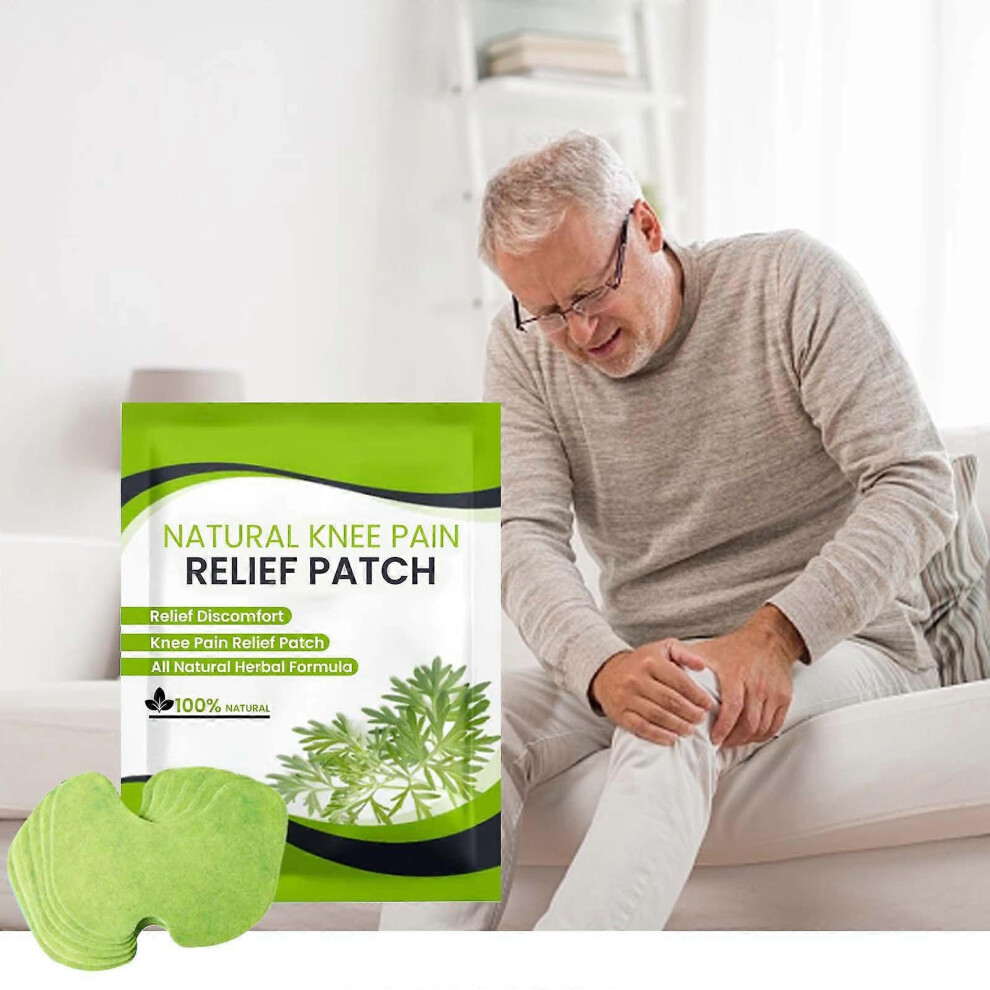 (5 Pack - 60pcs) Knee Pain Relief Patches, Knee Heat Patches,Knee Cervical Plaster Warming Herbal Plaster Wormwood Heat Patches Relief Of Back, Neck, Shoulder Pain