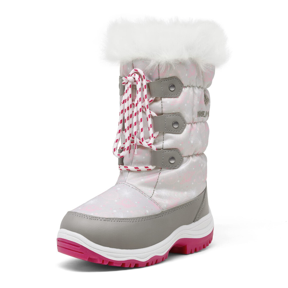 DREAM PAIRS Nordic Boys girls Slip Resistant Faux Fur Lined Knee High