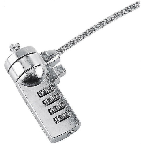 Laptop Combination Security Lock Cable, Laptop Lock Cable Chain Theft Deterrent 4 Digit Password for Notebook Pc 2