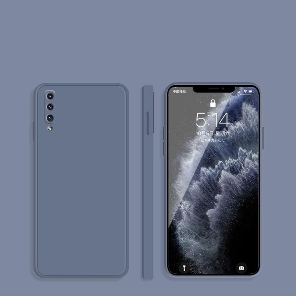 (gray, Galaxy S21 FE) Luxury Liquid Soft Silicone Matte Square Case For Samsung Galaxy A14 A24 A34 A54 A12 A32 A52 A72 5g S23 Plus S22 S21 Fe Ultra Protection Phone Cover