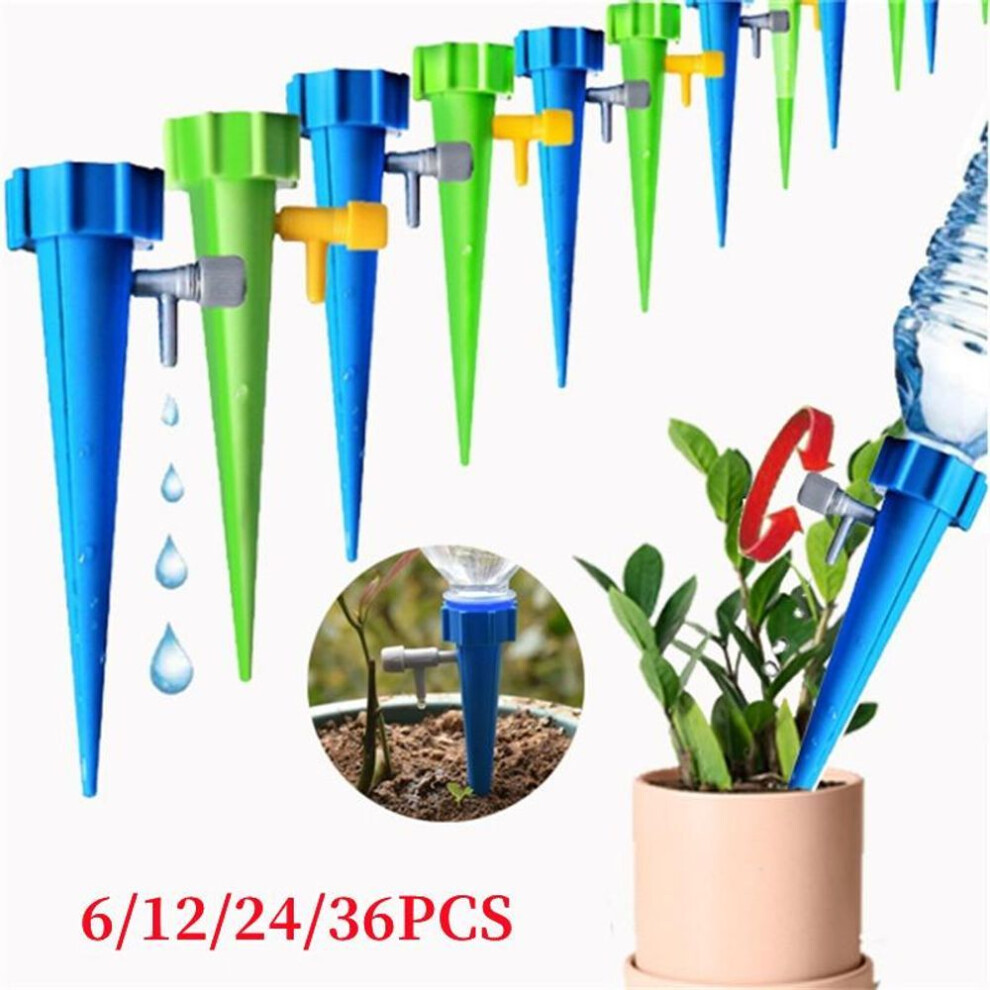 (36PCS Blue) Lazy Person Automatic Watering Kit, Indoor Potted Plant Watering Water-saving Device, Flower Watering Drip Irrigation Device, Water Seepage Device