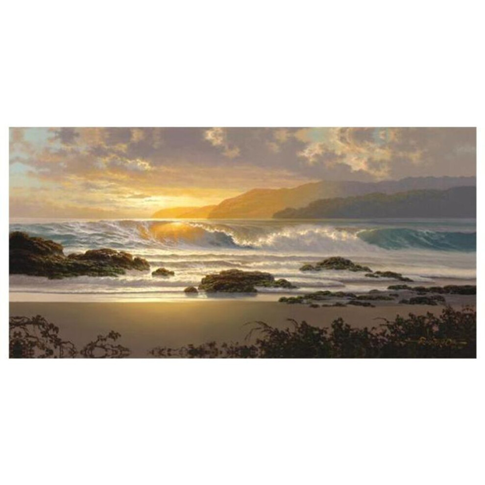 (as the picture, 30x60cm) Oil Pianting Posters And Prints Wall Art Canvas Painting Abstract Seascape Sunset Pictures For Living Room Home Decor No Frame
