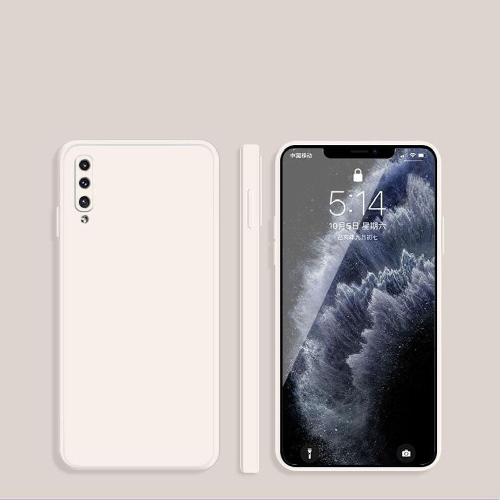 (white, Galaxy A12) luxury Liquid Soft Silicone Matte Square Case For Samsung Galaxy A14 A24 A34 A54 A12 A32 A52 A72 5G S23 Plus S22 S21 FE Ultra protection phone cover