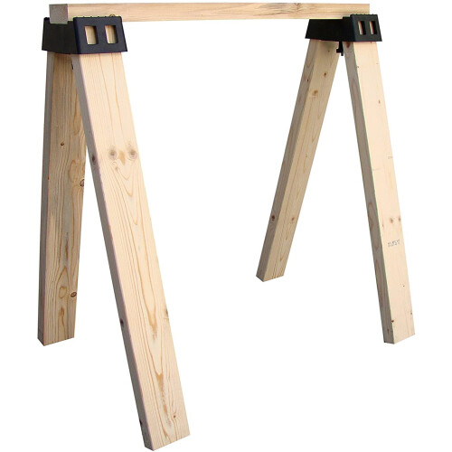 POWERTEC 71026V Plastic Sawhorse Brackets for Use with 2x4 Lumber | Ki 1
