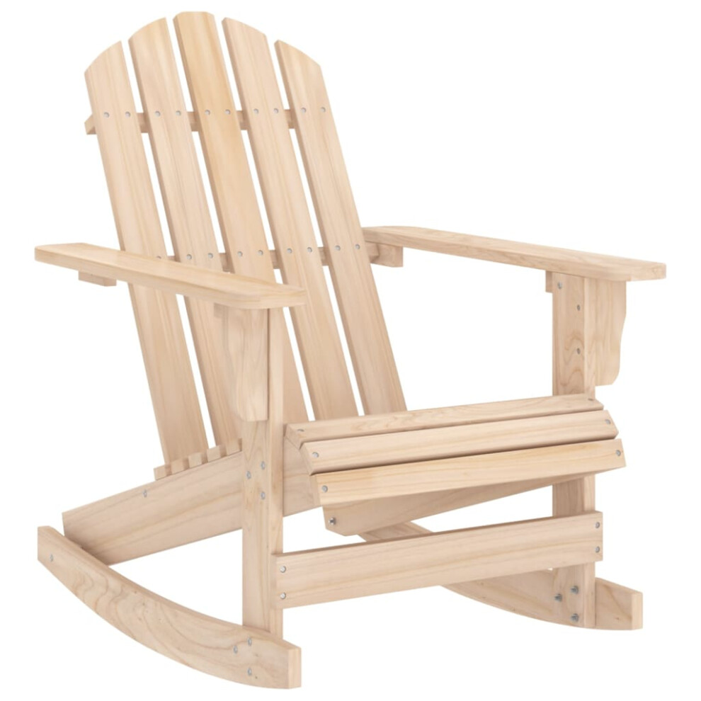 Vidaxl Garden Adirondack Rocking Chair Solid Fir Wood