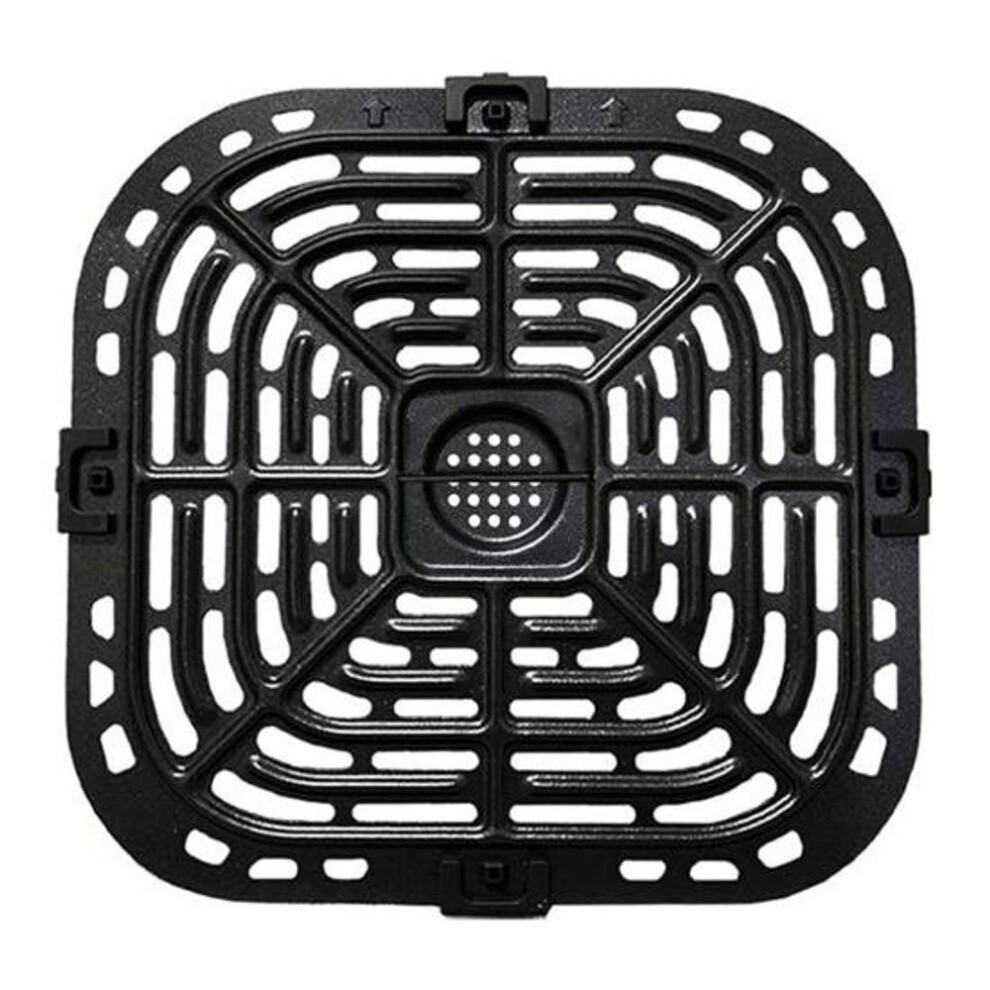 (A) Convenient Square Grill Pan Heat-resistant Air-fryer Replacement Crisper Plate For Instant Vortex 6qt