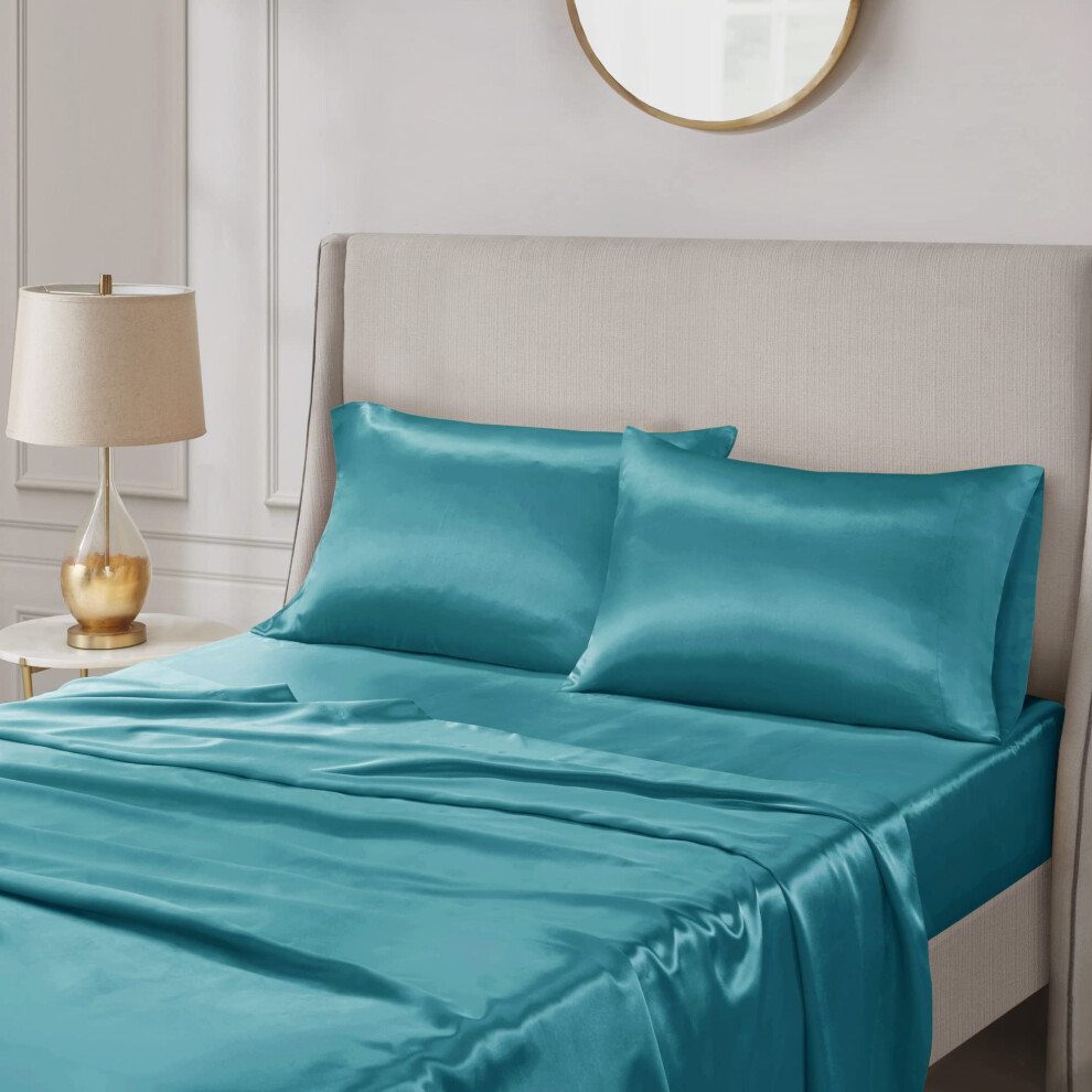 Madison Park Essentials Satin Luxe sans plis, brillant et soyeux