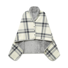 XING YE CHUAN Fleece Wearable Blanket Comfy Poncho Throw with Buttons Plush Sleeveless Blankets for Women Cape Wrap Cover for Lightweight Microfibe