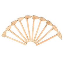 10pcs Pointed Hammers Mini Mallets Small Hammers Wooden Hammer Toy Hammer