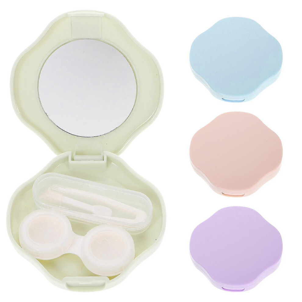 4pcs Contacts Lenses Box Cosmetic Lens Container Portable Cosmetic Lens Storage Case