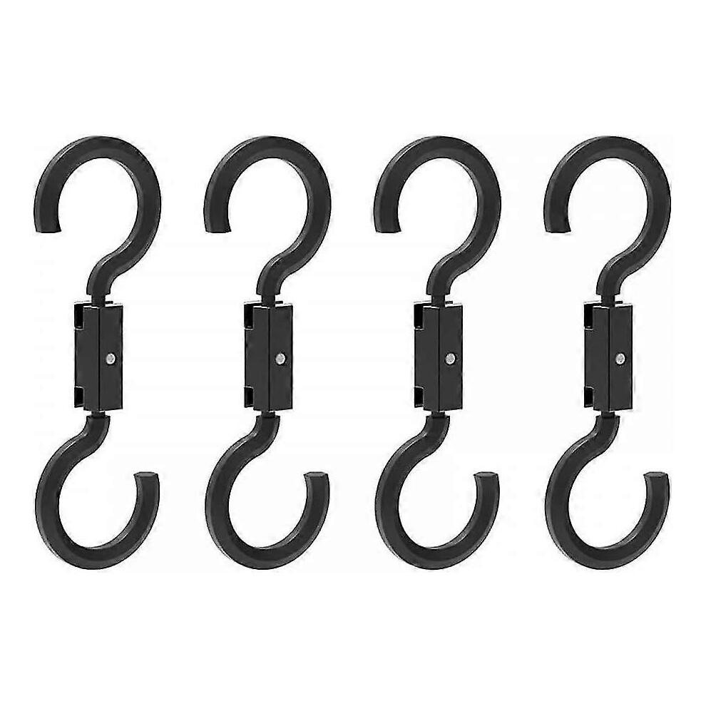 (Black) 4 Pcs Car Seat Headrest Hook,High Load-Bearing Car Headrest Hanger With 360 Rotating Hook Head For Hanging Purses Grocery Bag Black 5014561827582