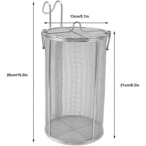 Stainless steel spice filter with foldable telescopic handle - Large capacity, versatile use, comfortable handle. 1